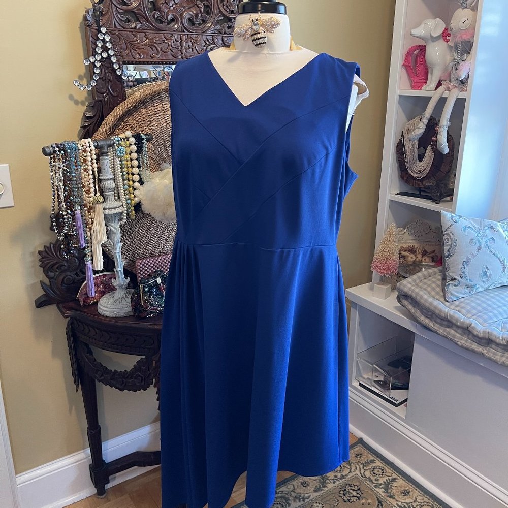Julia Jordan EUC 22W Blue Dress